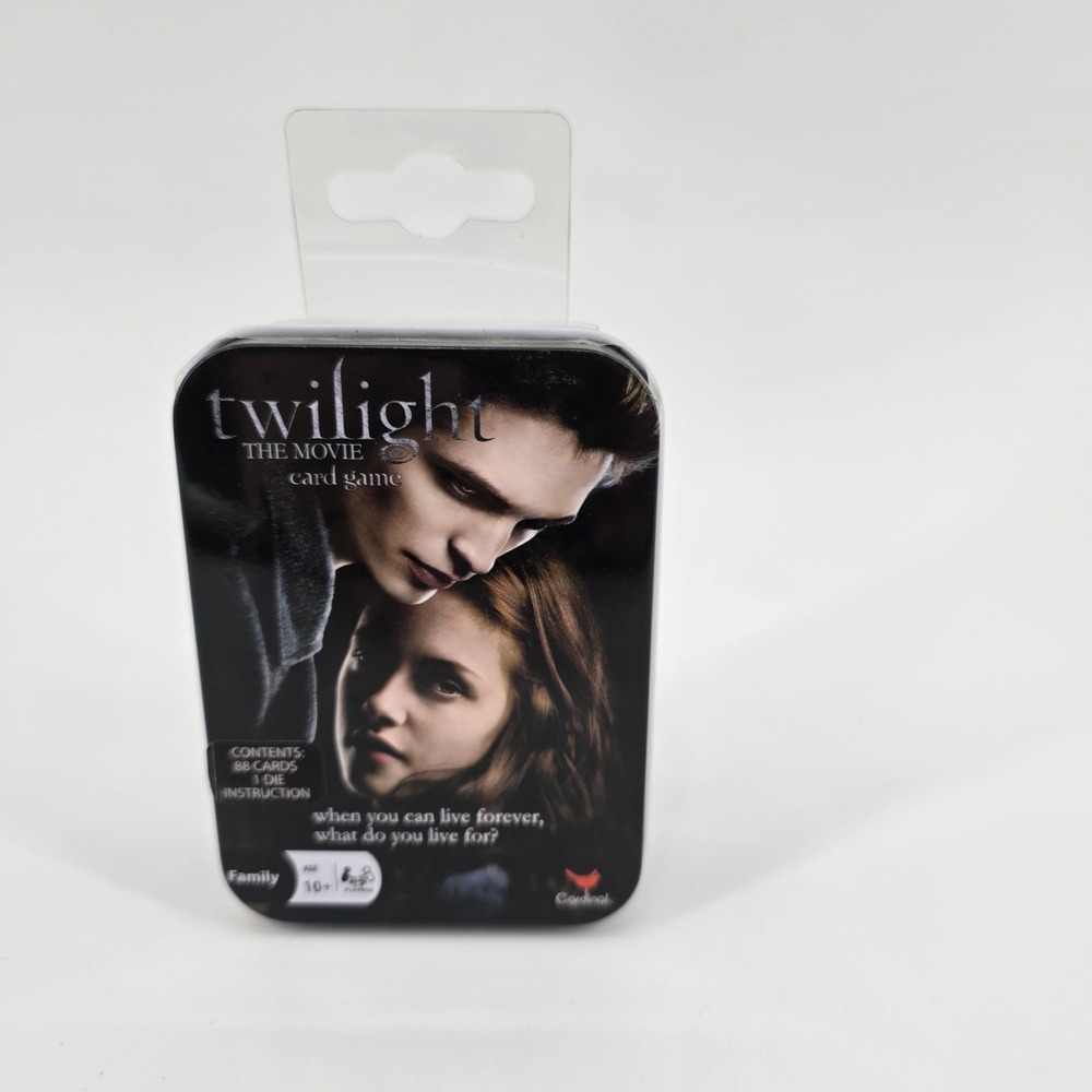 Twilight The Movie Card Game Cardinal Industries Collector Tin Black New Sealed - Picture 3 of 3
